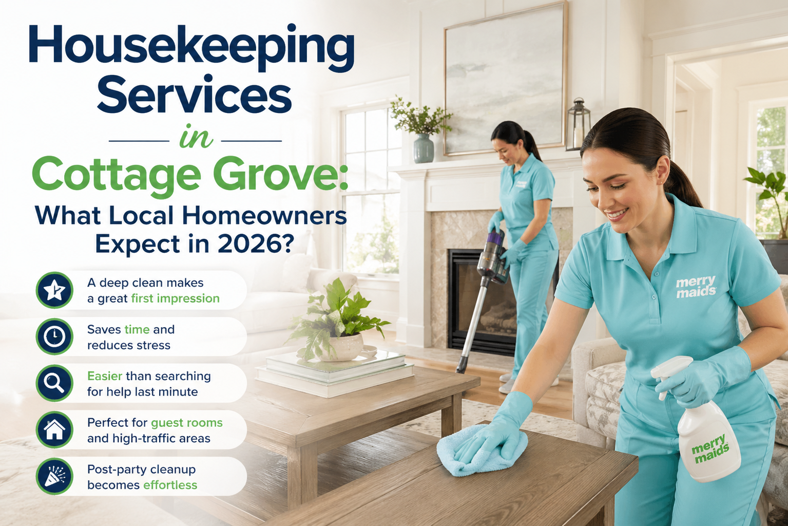 housekeeping services Cottage Grove modern home cleaning