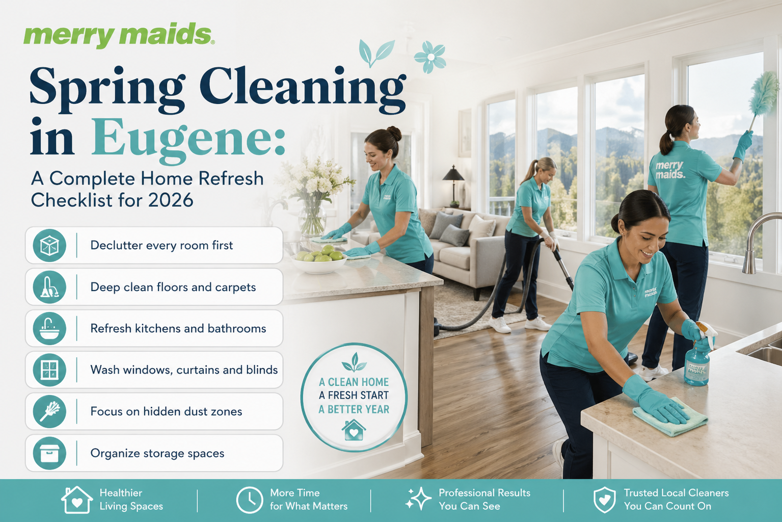 spring cleaning Eugene home checklist
