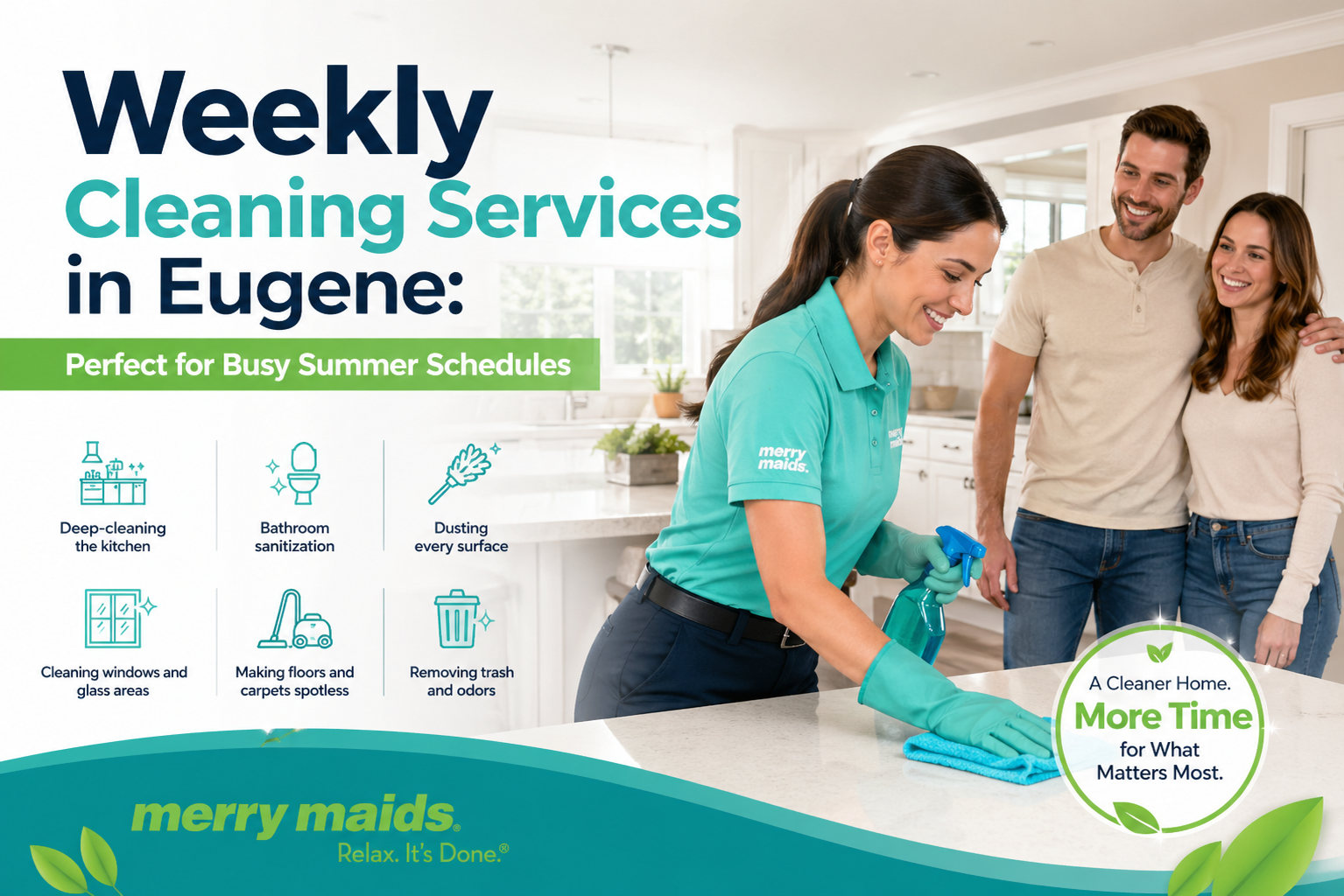 weekly cleaning service Eugene for busy homes