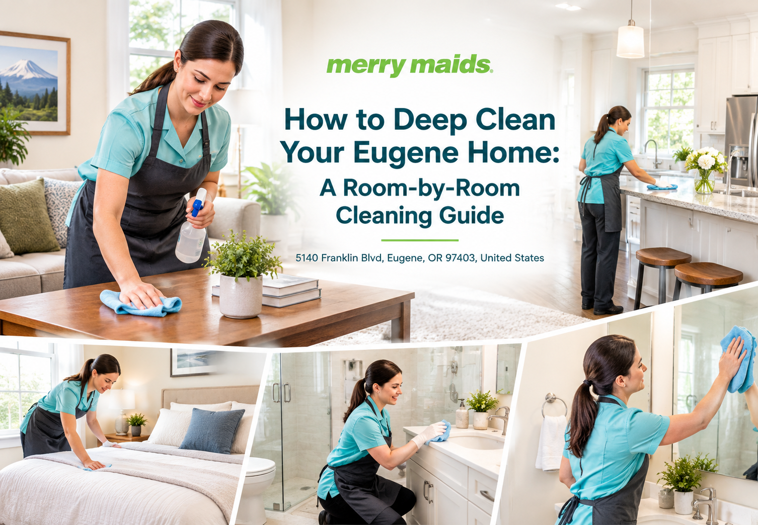 Room-by-room deep cleaning guide for a Eugene home